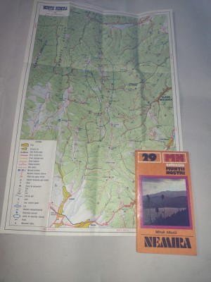 COLECTIA MUNTII NOSTRI NR.29 MUNTII NEMIRA cu harta foto