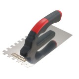 GLETIERA INOX DINTATA CU MANER PLASTIC 270X130/12MM