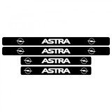 Set 4 Stickere Negre Pentru Praguri Opel Astra