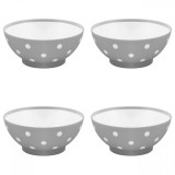 Set boluri, 4 piese, 1.5 L, Plastic, Gri