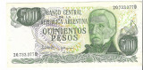 Bancnota 500 pesos 1977-1982 - Argentina