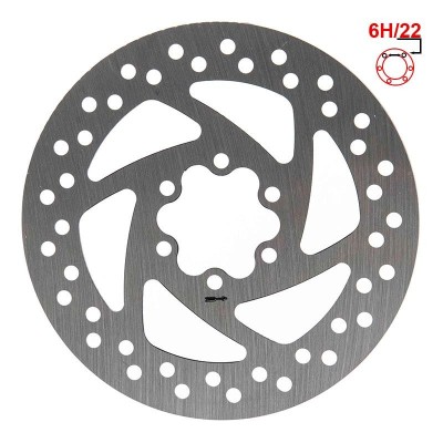 Disc frana trotineta electrica 145 mm 6h argintiu foto