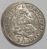 Leopold I, 3 Kreuzer 1670, Viena.