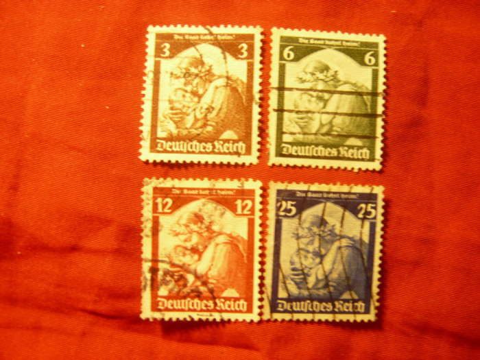 Serie Germania 1935 -Deutsches Reich - Mama si copilul ,4val.stamp.