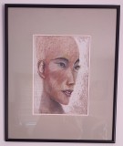 Hatshepsut, grafica-pastel pe hartie/Cristina Buzamet