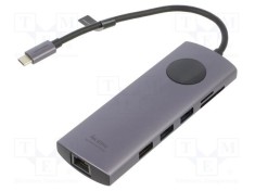 Hub USB VENTION 10 porturi USB 2.0 și 3.0 gri, 0,15m