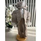 Cumpara ieftin Costum botez prin, bej - DPH390