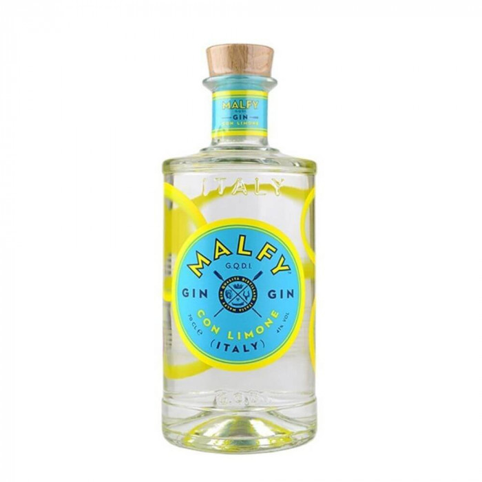 Gin Malfy Limone, 0.7 L, 41% Alcool, Malfy Gin Con Limone, Malfy Con Limone, Gin Dulce Acrisor, Gin Acrisor Dulce, Gin cu Lamaie, Gin de Lamaie, Gin L