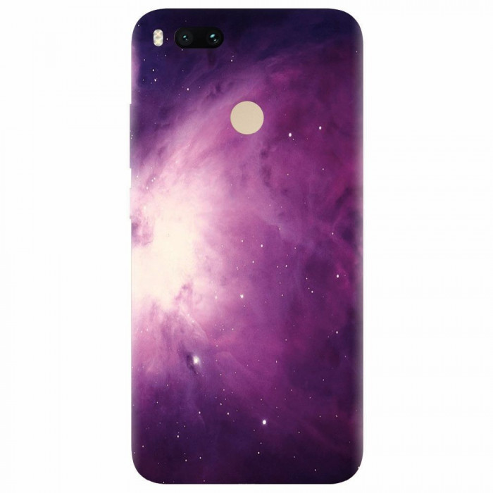Husa silicon pentru Xiaomi Mi A1, Purple Supernova Nebula Explosion