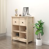 vidaXL Servantă, 70x35x80 cm, lemn masiv de pin