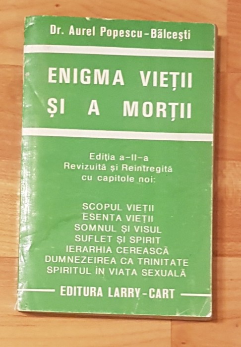 Enigma vietii si a mortii de Aurel Popescu-Balcesti