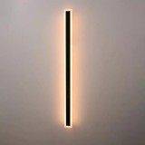 Aplica LED de Exterior Mack, Lungime 120cm, 16W, IP65, Metal, Liniar, Negru ModernLight Concept