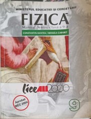 FIZICA, MANUAL PENTRU CLASA A 9-A-CONSTANTIN MANTEA, MIHAELA GARABET-263913 foto