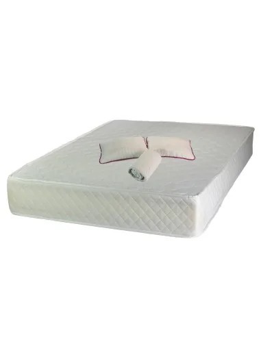Set Saltea ortopedica Uranus Standard Spring Comfort 140x200x26cm, plasa de arcuri Bonell, fermitate mediu-tare, Saltsib, 2 perne matlasate 50x70cm, p
