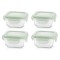 Set de 4 Recipiente Etanse din Sticla 160 ml Chip