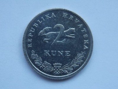 2 KUNE 2000 CROATIA-text latin foto