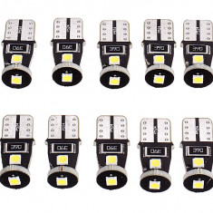 Set 10 Buc Led Auto T10 3 SMD 2835 - Fara Polaritate - BTLE1280 (BTLE1654) 472165