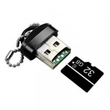 Cititor Card USB OEM CR01, microSD, Negru
