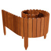 Gard de gradina decorativ din lemn, maro, 200x40 cm GartenVIP DiyLine, Artool
