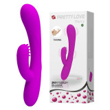 Vibrator clitoridian cu masaj clitoridian cu proeminențe 19cm