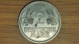 Germania - moneda de colectie rara - 2 Deutsche Mark 1951 G - an unic de batere - impecabila !, Europa