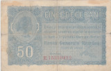 ROMANIA 50 BANI BGR 1917 UZATA