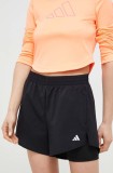 adidas Performance pantaloni scurți de antrenament Entrada 22 culoarea negru, uni, high waist HN1044