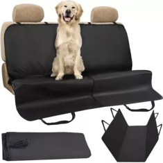 Husa Protectora Auto pentru Caini, 144x144cm, Material Impermeabil ?i U?or de Cura?at, Universala, Neagra foto