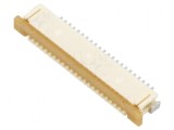 Conector FFC/FPC orizontal 22 pini ZIF cu contacte inferioare, MOLEX