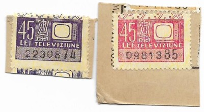 Timbre P.T.T.R. televiziune, anii &amp;#039;60 - neobliterate foto