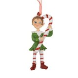 Ornament Brad Craciun Spiridus Hainute Colorate Poliresina CMCLASS