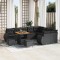 Set de canapele pentru grădină 12 pcs Negru 80 x 80 x 71 cm