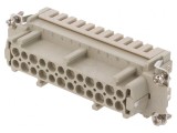 Conector HDC Inserturi Contact Mamă 24P 16A
