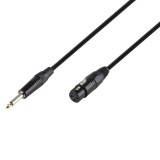 Cablu XLR mama - JACK 6.3mm tata MONO 5m x 6mm Cupru OFC invelis din cauciuc durabil si flexibil SAL XLRFJACK5