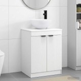 Cumpara ieftin Dulap pentru Chiuveta de Baie Alb 54 x 41 x 100 cm