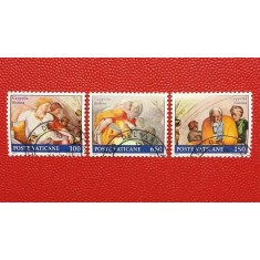 Vatican 1991 - Capela Sistina, serie scurta stampilata
