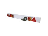 Bara remorca auto Carpoint cu lampi, cablu de 9m, fisa remorca si lampa ceata , 120x12cm