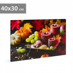 Lumină de perete cu LED-uri - lumânări - 2 x AA, 40 x 30 cm