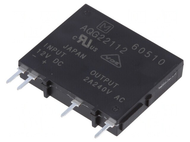 Releu Semiconductor PCB THT 9,6-14,4VDC 2A 75-264VAC
