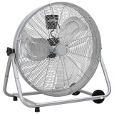 Ventilator de podea cu roți, 3 viteze, argintiu, &Phi;64 cm
