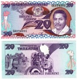 !!! RARR : TANZANIA - 20 SHILINGI (1986) - P 15 - UNC