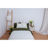 SET textile casa &ldquo;Timeless Grace&rdquo;, cuvertura, perne, lustra, ivoiry