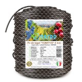 Fir de legat din plastic PVC, TUBETTO, 3 mm, 230 metri, 1 kg, maro, furtun elastic, NRP005