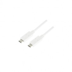 Cablu de date Logilink CU0131 USB-C - USB-C 1m White foto