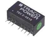 Convertor DC/DC 2W 36-75V la 24VDC 83mA SIP8