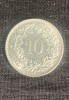 Moneda 10 rappen 1957 Elvetia, Europa