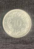 Moneda 10 rappen 1957 Elvetia, Europa