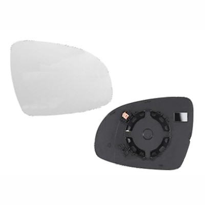 Geam oglinda exterioara cu suport fixare Kia Sportage (Ql), 09.2015-, partea Dreapta, sticla convexa; geam cromat, Aftermarket foto