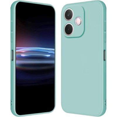 Husa Soft Touch, slim, ALC Mobile, anti soc, compatibila cu OPPO A5 Pro, Turcoaz Tpu foto
