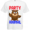 Tricou personalizat haios mesaj party animal, tricou petrecere